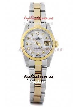 Rolex DateJust Two Tone Lady's Replica Watch