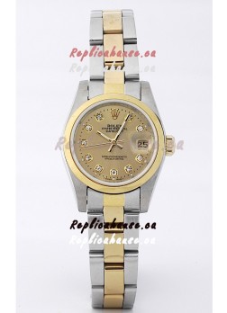Rolex DateJust Two Tone Lady's Replica Watch