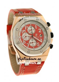 Audemars Piguet Royal Oak Offshore Limited Edition SingaporeGP 2008 Japanese Watch in Red Dial