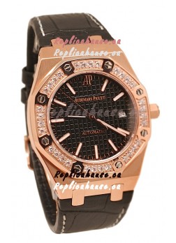 Audemars Piguet Royal Oak 18K Pink Gold Swiss Watch