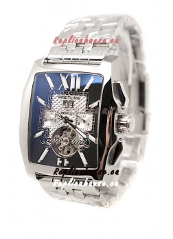 Breitling For Bentley Flying B Japanese Chronograph Watch in Dark Blue Dial