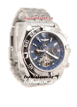 Breitling Chronograph Chronometre Replica Watch in Blue Dial