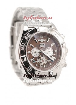 Breitling Chronograph Chronometre Replica Watch in Brown Dial