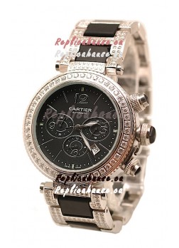 Cartier Pasha Seatimer Swiss Replica Diamonds Watch