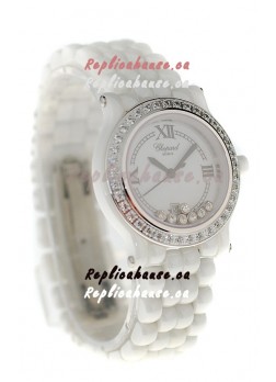 Chopard Happy Sport Ladies Japanese Ceramic Watch