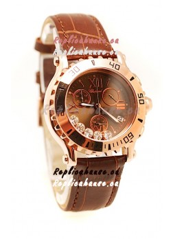 Chopard Happy Sport Ladies Gold Swiss Watch