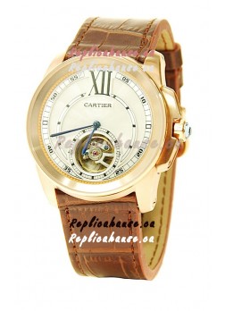 Calibre de Cartier Flying Tourbillon Japanese Replica Watch