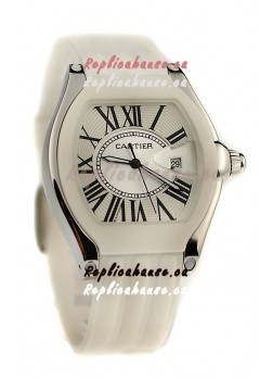 Cartier Roadster Japanese Replica Watch in White