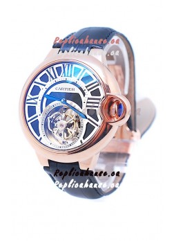 Cartier Ballon de Bleu Flying Tourbillon Swiss Rose Gold Watch