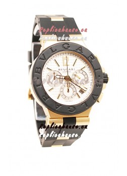 Bvlgari Diagono Automatic Swiss Watch in White Dial