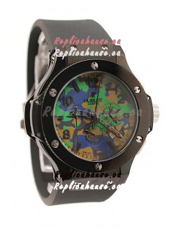 Hublot Big Bang Commando Green Camouflage Japanese Watch