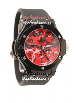 Hublot Big Bang Commando Red Camouflage Japanese Watch