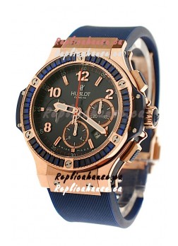 Hublot Big Bang Dark Blue Tutti Fruitti Watch in Purple Diamonds
