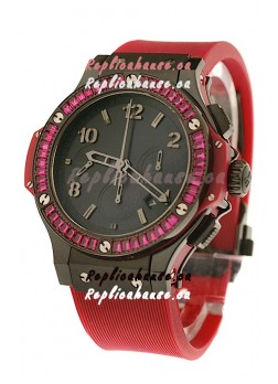 Hublot Black Big Bang Red Tutti Frutti Swiss Replica Watch