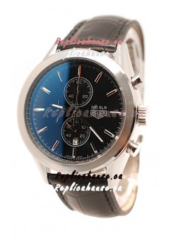Tag Heuer Carrera Cal. 1887 Chronograph Japanese Watch in Black Strap