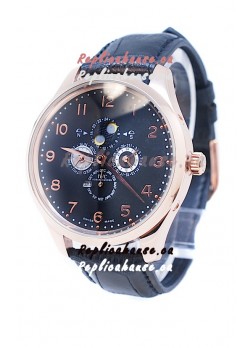 IWC Da Vinci Perpetual Calendar Chronograph Japanese Gold Watch