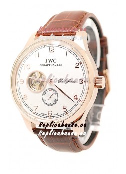IWC Portuguese Regulateur Tourbillon Japanese Rose Gold Watch 