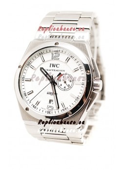 IWC Big Ingenieur Japanese Replica Steel Watch in White Dial