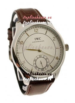 IWC Portugese Automatic Steel Watch in Brown Strap