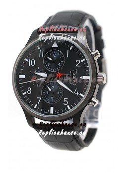 IWC Pilot Spitfire Automatic Japanese PVD Watch in Black 
