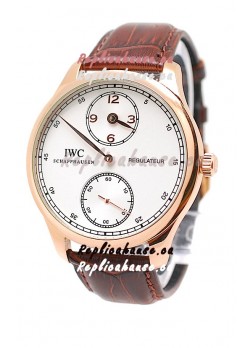 IWC Portuguese Regulateur Japanese Gold Watch