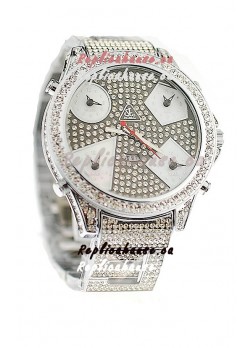 Jacob & Co Diamond Japanese Replica Watch in Grey Diamond Dial