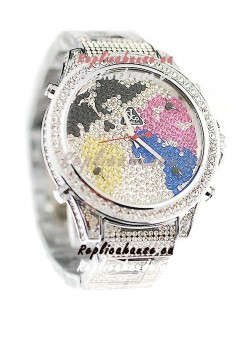 Jacob & Co Diamond Japanese Replica Watch in Multi Color Dial