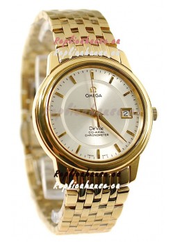 Omega Co-Axial Deville Japanese Gold Watch