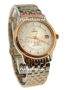 Omega Co-Axial Deville Japanese Rose Gold Watch in Rose Gold Stick Markers
