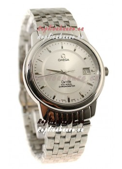 Omega Co-Axial Deville Japanese Steel Watch in Stick Markers