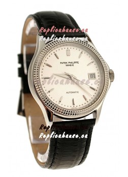 Patek Philippe Geneve Replica Watch in White Dial