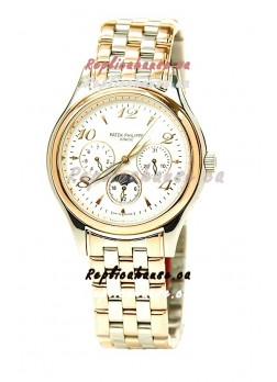 Patek Philippe Grand Complications Japanese Replica Gold Watch in Arabic Hour Markers