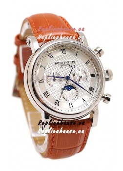 Patek Philippe Grand Complications Replica Watch in White Dial