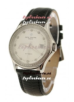 Patek Philippe Geneve Replica Watch in Diamond Bezel