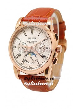 Patek Philippe Grand Complications Japanese Watch in White Dial
