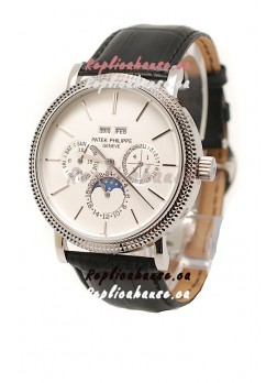 Patek Philippe Grand Complications Japanese Steel Watch in White Dial