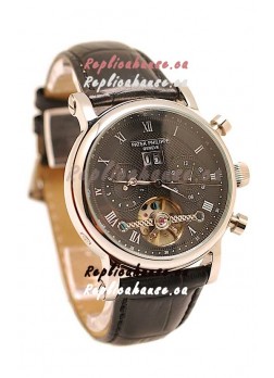 Patek Philippe Grand Complications Tourbillon Watch in Black Dial