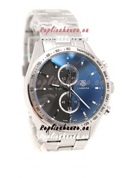 Tag Heuer Carrera Cal. 1887 Chronograph Japanese Watch in Black Dial