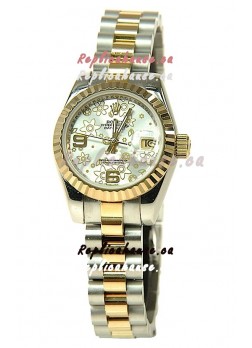Rolex Floral Motif Datejust Ladies Replica Watch