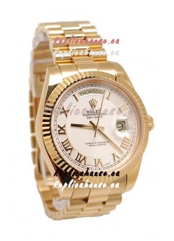 Rolex Day Date II Gold Japanese Replica Watch