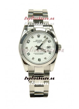 Rolex DateJust Mid-Sized Japanese Replica Silver Watch