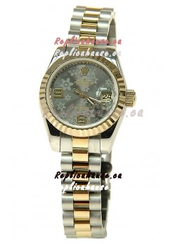 Rolex Floral Motif Datejust Ladies Replica Watch