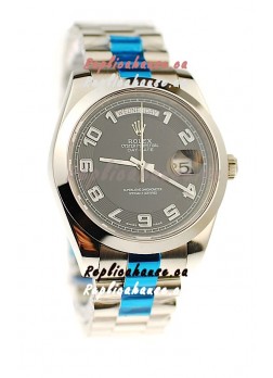 Rolex Day Date II Silver Japanese Replica Watch
