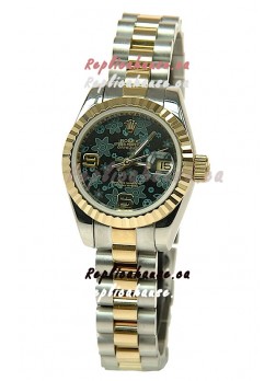 Rolex Floral Motif Datejust Ladies Replica Watch