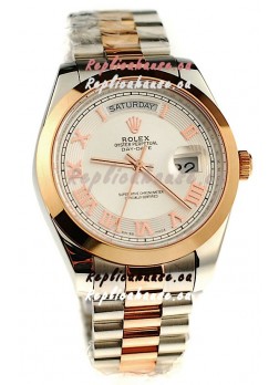 Rolex Day Date Two Tone Japanese Replica Watch 