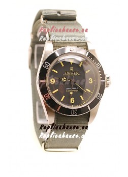 Rolex Submariner Swiss Watch Nylon Strap Watch