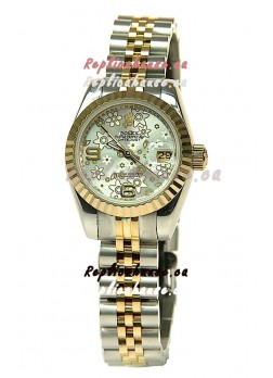 Rolex Floral Motif Datejust Ladies Replica Watch
