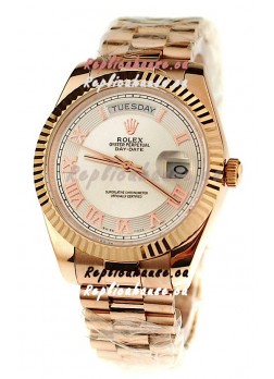 Rolex Day Date Pink Gold Japanese Replica Watch