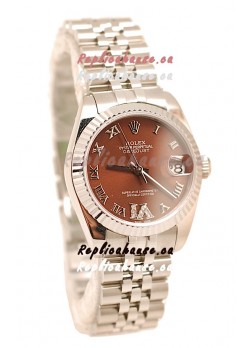 Rolex Oyster Perpetual Datejust Diamonds VI Japanese Replica Watch -36MM