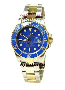 Rolex Submariner Two Tone Swiss Watch in Ceramic Bezel
